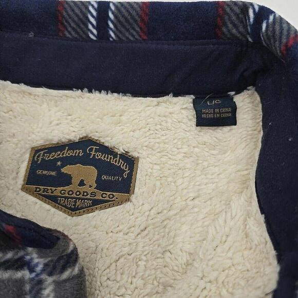 Freedom Foundry Men’s Super Plush Casual Outdoorsy Rugged Sherpa L Flannel NEW - Picture 11 of 13